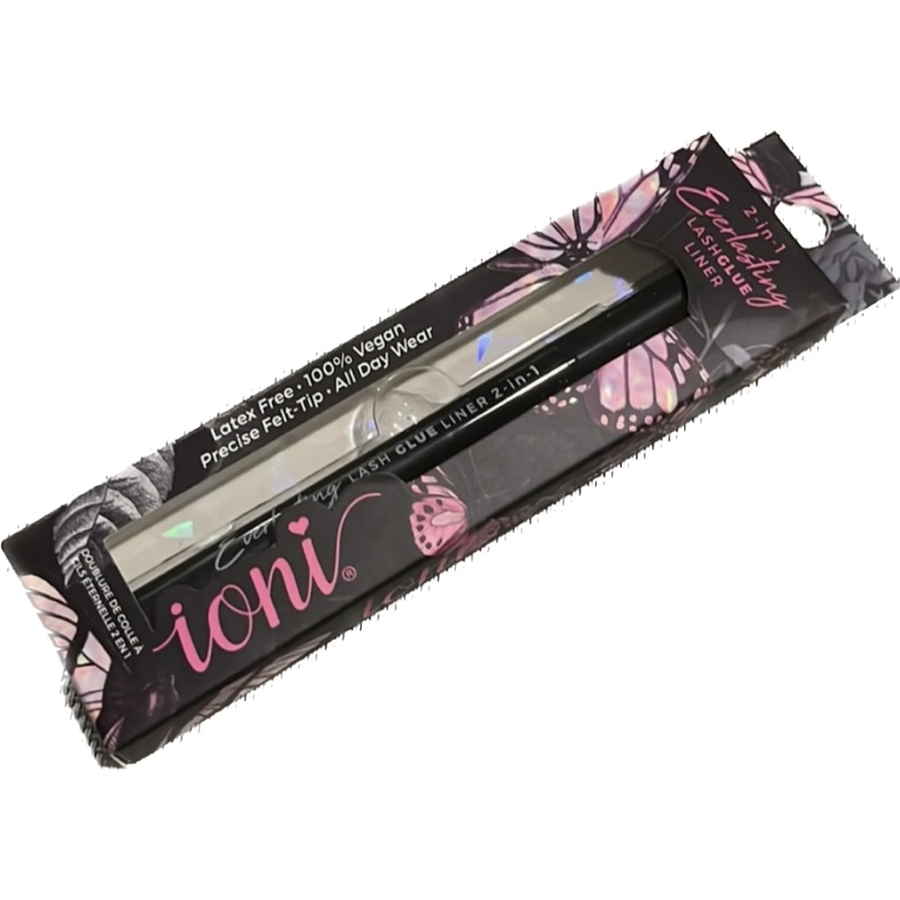 ioni 2-in-1  Black Everlasting Lash Glue Liner • Latex free